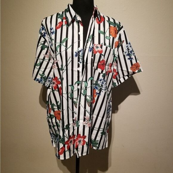 NWT LARS AMADEUS HAWAIIAN SHIRT LARGE VERY NICE b38 - Picture 1 of 6